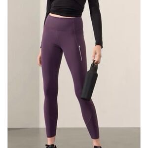 Athleta Rainier tight leggings with pockets size small